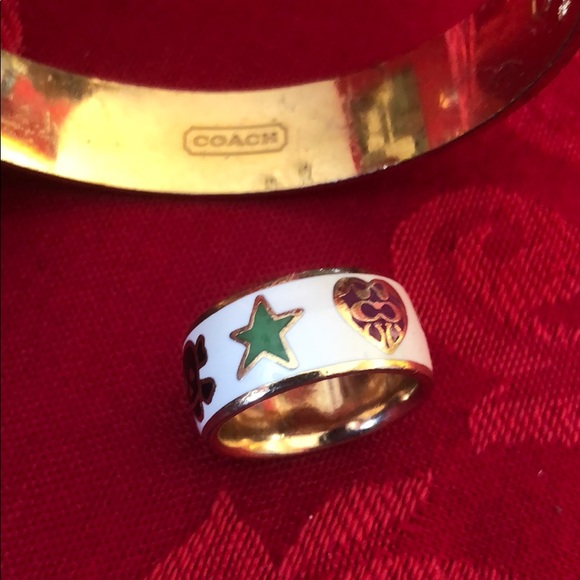 Coach bracelet & ring set used - Picture 4 of 8